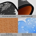 thumbnail image 2 of 2-Piece Kitchen Mat Set Non Slip Washable Floor Mats Decorative Rugs for Kitchen Sink Laundry Black Holly Leaves, 2 of 7