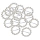 thumbnail image 1 of 2 16 Piezas Hebillas de Cinta de de Imitación Deslizadores Favores de Boda Forma Redonda 2 piezas Gloria Hebilla de cinta, 1 of 9
