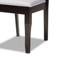 thumbnail image 6 of Baxton Studio Mael Modern and Contemporary Grey Fabric Upholstered and Dark Brown Finished Wood 2-Piece Dining Chair Set, 6 of 8