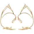 thumbnail image 1 of 1 par de pendientes de puño para mujer, pendientes de elfo, pendientes elegantes para envolver alrededor del oído, 1 of 5
