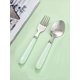 thumbnail image 3 of 1set Ins Style Stainless Steel Spoon & Fork Set, Suitable For Home, Outdoor Carry Or Restaurant Use, 3 of 5