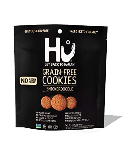 Hu Keto Cookies | Gluten Free Cookies, Snickerdoodle Cookies, Snacks for Kids, Dairy Free & No Added Sugar | Non GMO Certified. Paleo (Snickerdoodle Cookies, 3-pack)