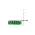 thumbnail image 3 of 2.40 Carat (Ctw) Emerald Ring band with Diamonds in 14K Yellow Gold for Women, 3 of 7