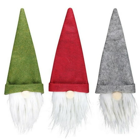

Vervmczn Christmas Gnomes Wine Cover Champagne Stopper Cover Christmas Faceless Doll Ornaments Decorations