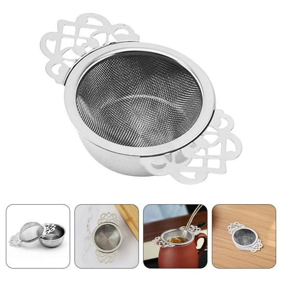COMPUKAS Stainless Steel Tea Leaf Steeper For Tea Enthusiasts Fine Mesh Filtration 1Pack