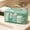 Mint Green, variant on AUNVITO Mesh Storage Bag, Large Capacity Travel Toiletry Bag, Portable Cosmetic Organizer with Handle