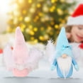 thumbnail image 4 of Angel Swedish Gnome Winter Tomte Xmas Ornaments Tabletop Decoration for Holiday Festival Feather Wing Dwarf Decor Angel Plush Doll Gnomes Christmas Gift, 4 of 7