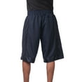 thumbnail image 3 of Pro Club Men's Heavyweight Mesh Basketball Shorts 161-NVY-2XL, 3 of 4
