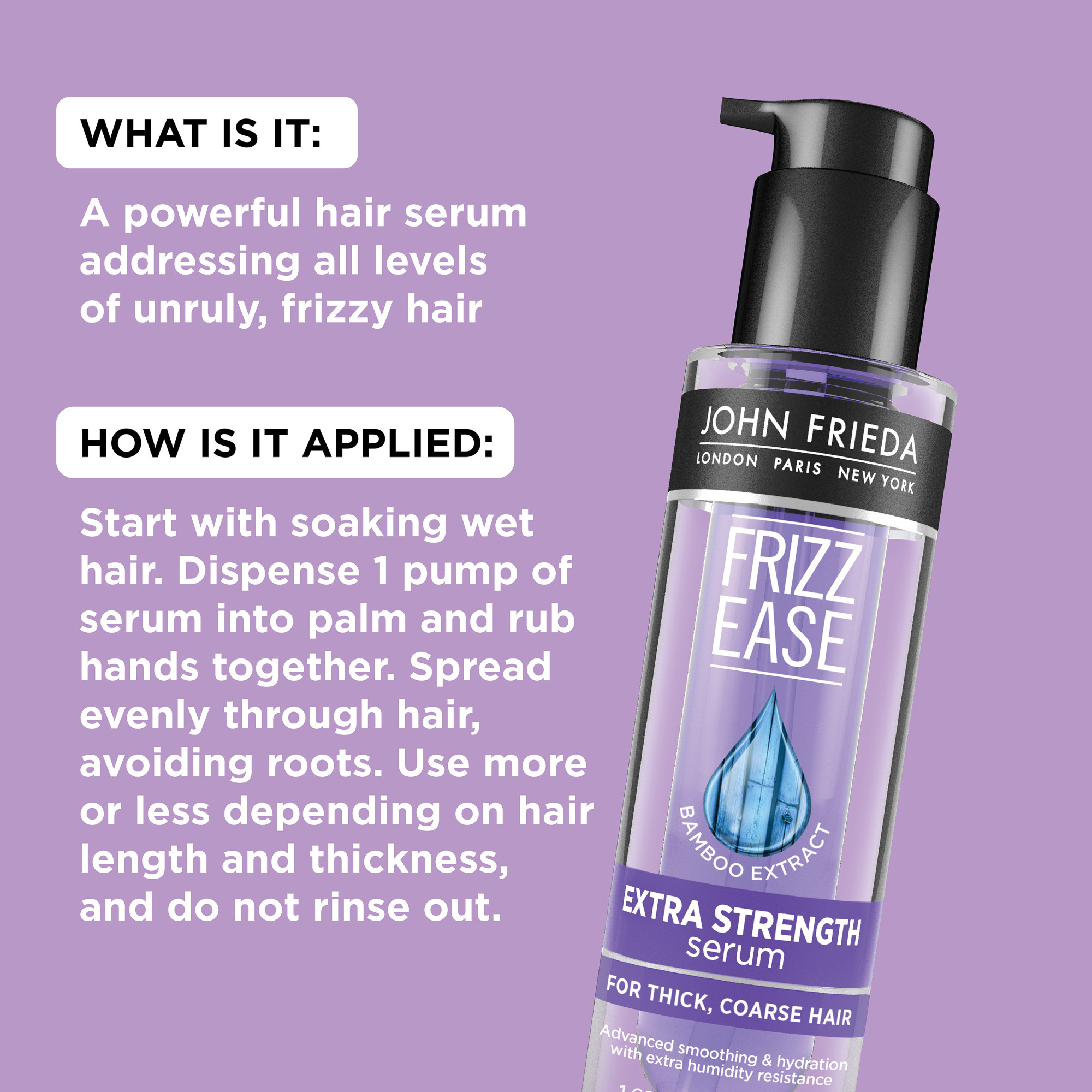 Frizz Ease Extra Strength Hair Serum - image 3 of 5