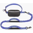thumbnail image 1 of Hands Free Dog Leash with Zipper Pouch, Dual Padded Handles and Durable Bungee for Walking, Jogging and Running Your Dog (Medium, Royal Blue), 1 of 4