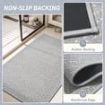 thumbnail image 5 of FEELHOME Bathroom Rug Diamond Pattern Absorbent Non Slip Bath Mat Soft Chenille Quick Dry Machine Washable Bathroom Mat with Rubber Backing Durable Bath Rug for Bathroom Floor 16"x24" Gray, 5 of 7