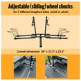 Kojem Heavy Duty 2 Bicycle Hitch Mount Bike Rack Carrier Platform for 2