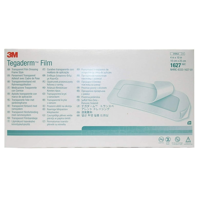 3M 1628 Tegaderm Transparent Film Dressing, Frame Style, 6inch X 8inch