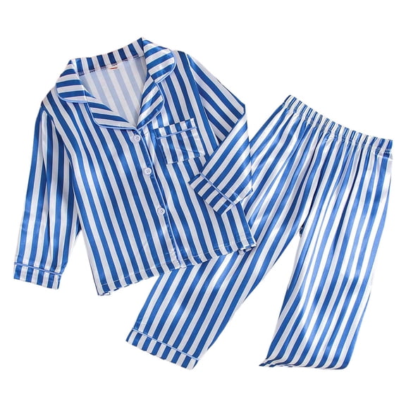 Wenfanal 2 Piece Boys Pajamas,Toddler Baby Boy Fall Clothes,Girls Pajamas Home Clothes Set With Checkered Printed Pajamas For Boys Girls Boys Fashion Size 4-5 Years,Blue