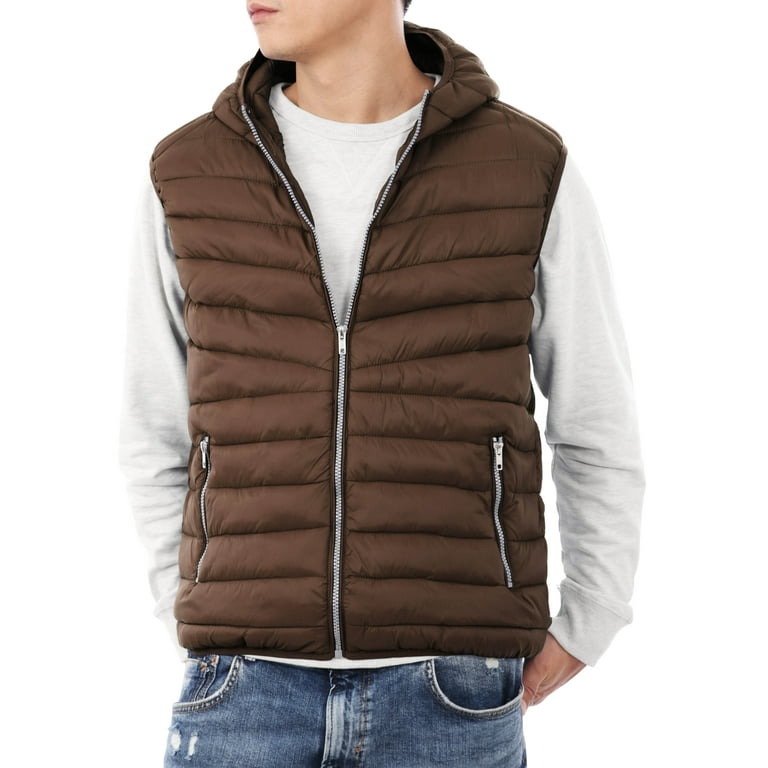 Down hooded vest mens new arrivals