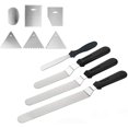 thumbnail image 2 of Juego de paletas de 4 ángulos, cepillos de acero inoxidable, cuchillo para pasteles, 2 of 5