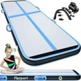 thumbnail image 4 of Fbsport Blue Black 6m*1m*0.2m Inflatable Air Track Tumbling Gymnastic Mat Floor Home Training W/ Pump Carbon fiber Material, 4 of 8