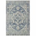 thumbnail image 1 of homeroots home decor 388719 7’x10’ Ivory and Blue Oriental Area Rug, 1 of 1