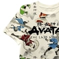 thumbnail image 4 of Avatar The Last Airbender Boys Short Sleeve T-Shirt - All Over Print Boys Avatar T-Shirt 14-16, White, 4 of 5