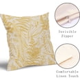 thumbnail image 3 of Yellow Leaf Plant Pillow Covers 18X18 Inch Herbs Botanical Fern Vintage Leaves Floral Decorative Pillow Cases Set of 2 Cotton Linen Throw Pillows Farmhouse Home Decor For Sofa Couch Cushion Outdoor, 3 of 6