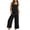 A15 Black-Linen Sets, variant on Mifsaly Linen Sets for Women 2 Piece Summer Set Soild Color Lounge Matching Outfits Sleeveless Tank Tops & High Waist Wide Leg Pants with Pockets XXL