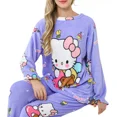 thumbnail image 1 of Conjunto De Pijama Para Mujer Con Estampado De Dibujos, 1 of 8
