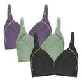 thumbnail image 2 of Nmnitkp Bras for Women Soft and Skin Friendly Women's Plus Size Minimizer Unlined Wireless Lace Full Coverage Bras & High Quality Fabric Push Up Bras for Women(1,2,3PC), 2 of 3