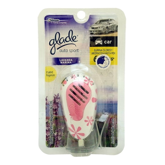 Aromatizante para Auto Glade Auto Sport Lavanda Marina con Aparato 7 ml