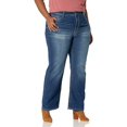 thumbnail image 1 of WallFlower Womens Legendary Bootcut Mid-Rise Insta Stretch Juniors Jeans (Standard and Plus), Keller Pure, 0 Long, 1 of 6