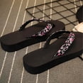 thumbnail image 6 of ShiShine Thong Flip Flops Sandals for Women Summer Casual Beach Flat Sandals for Women Wide Width Summer Casual Walking Shoes, 6 of 9