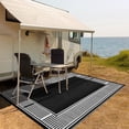 thumbnail image 2 of Reversible Patio Mat – Waterproof Plastic Straw – Washable, Non-Shedding & UV Resistant – Porch, Deck, Balcony, Backyard, Camping & RV – Outdoor Rug, 2 of 8