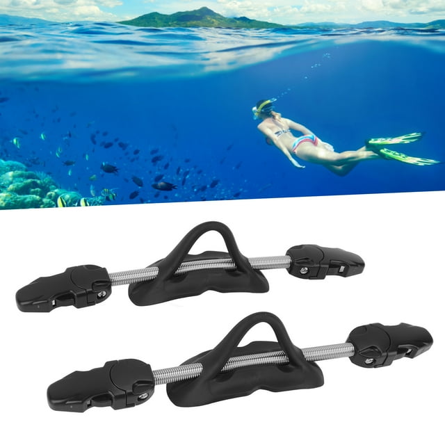 2PCS Diving Fin Strap Adjustable Quick Release Buckle Universal Diving Fin Spring Heel Strap Replacement