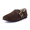 Brown, variant on Cushionaire Nest Genuine Suede Slip On Shoes For Women | Cozy Faux Shearling Lined Clogs With Memory Foam Padding | Adjustable Buckle Comfort Clogs With Non Slip Sole