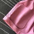 thumbnail image 3 of Pantalones cortos de piel de oveja para mujer, pantalones cortos de pierna ancha de cuero auténtico,, 3 of 5