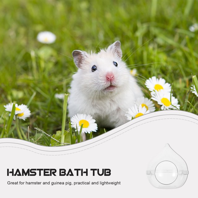 VERDANVERSE Bañera Para Hamster Transparente Fácil De Montar Y Limpiar Con Material Acrílico