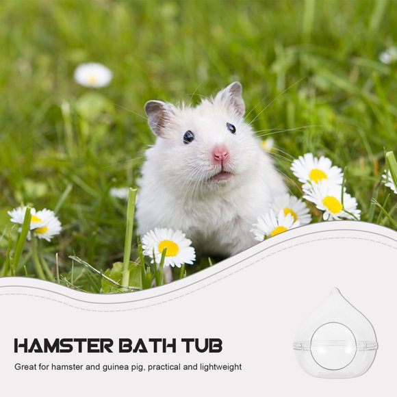VERDANVERSE Bañera Para Hamster Transparente Fácil De Montar Y Limpiar Con Material Acrílico