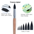 thumbnail image 3 of Juego de pinceles Transon, redondos, acuarela, 8 unidades, pelo de cabra, 3 of 9