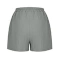 thumbnail image 5 of HongQid Womens Casual Shorts Elastic Waist Textured Summer Lounge Shorts with Side Pockets for Loungewear, 5 of 7
