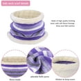 thumbnail image 4 of GRNSHTS 3PCS Kids Hat Scarf Gloves Set Toddler Boys Girls Winter Knit Beanies Neck Warmer with Fleece Lining (Purple), 4 of 14
