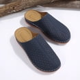 thumbnail image 6 of Domuza Closed Toe Slippers for Women Casual Comfortable Slip on Sandals Summer Casual Walking Platform Slides,Lightweight Non Slip Summer Beach Footwear Blue 5.5（EU-36）, 6 of 6