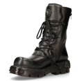 thumbnail image 5 of New Rock 391-S18 Black Leather Mid Calf Boots 43, 5 of 8