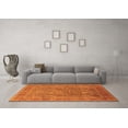 thumbnail image 3 of Ahgly Company Indoor Rectangle Oriental Orange Industrial Area Rugs, 4' x 6', 3 of 4