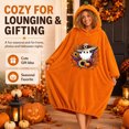 thumbnail image 5 of LEKWK Blanket Hoodies for Women Cute Pumpkin Costume Novelty Graphic Fleece Halloween Costume Soft Comfy Fall Winter Sleepwear Loungewear, 5 of 5