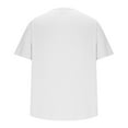thumbnail image 5 of Maean Mens Short Sleeve Shirts Crew Neck Buttons Loose Tee Summer Causal Plain Tshirts Clothes, 5 of 7
