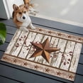 thumbnail image 4 of Texas Star Grey Wooden 2'x3' Washable Rug, Farmhouse Berry Countryside Non-Slip Soft Doormat Area Rugs for Entrance Bathroom Bedsides, StainResistant Carpet for Kitchen Bedroom, Entryway Floor Mat, 4 of 9