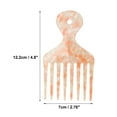thumbnail image 5 of Unique Bargains Wide Tooth Afro Hair Pick Comb Hair Styling Tool for Men Women Plastic 1 PC Orange, 5 of 7