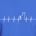 thumbnail image 3 of CafePress - Cat Heartbeat T Shirt - Men's Classic Graphic Cotton T-Shirt, 3 of 4