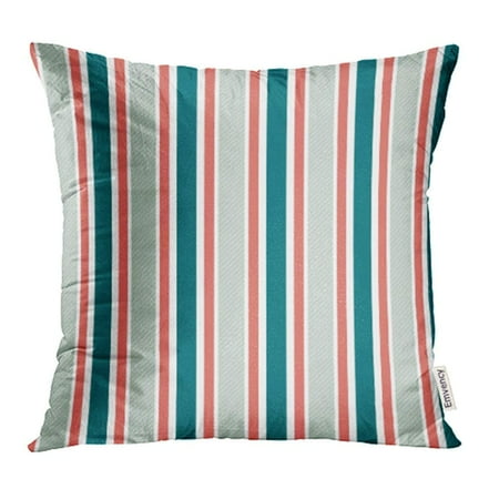 Classic Tall Wool Stripe - USART Blue Twill Vertical Stripes Pattern Red Wool Abstract Classic Fine Geometric Pillowcase Cushion Cases 18x18 inch