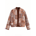 thumbnail image 5 of Vacation Style Women's Autumn Floral Print Open Placket Jacket Jacket, 5 of 6