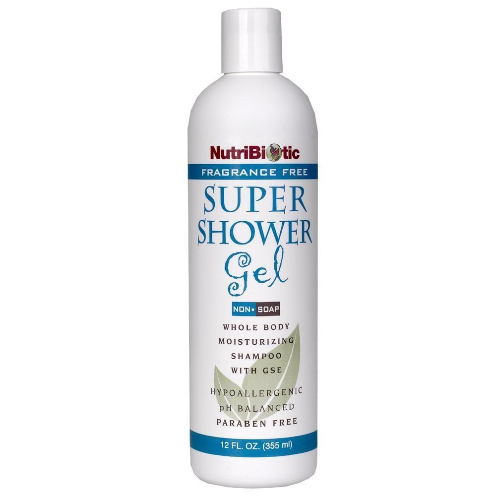 Shower Gel Fragrance Free Nutribiotic 12 oz Gel